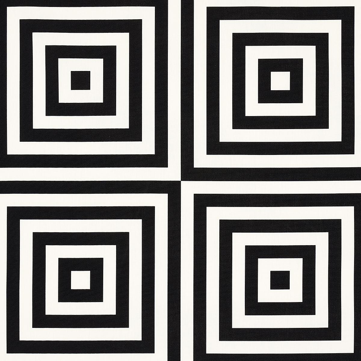 Schumacher Roxbury Indoor/Outdoor Black Fabric