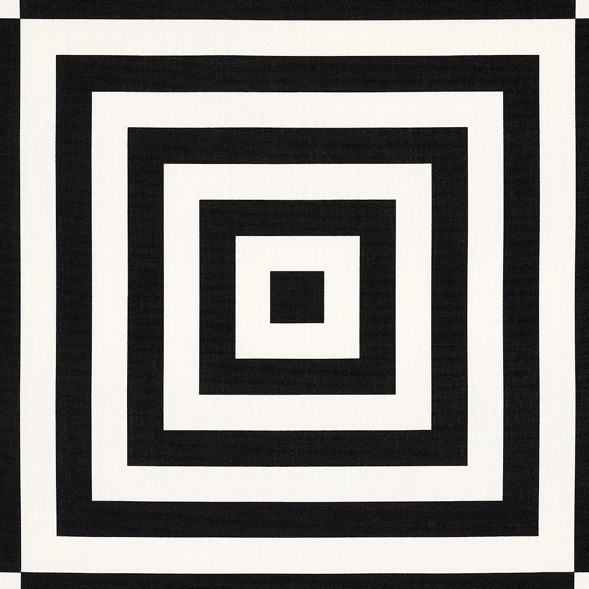 Schumacher Roxbury Indoor/Outdoor Black Fabric