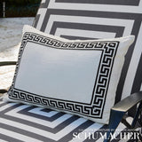 Schumacher Roxbury Indoor/Outdoor Black Fabric