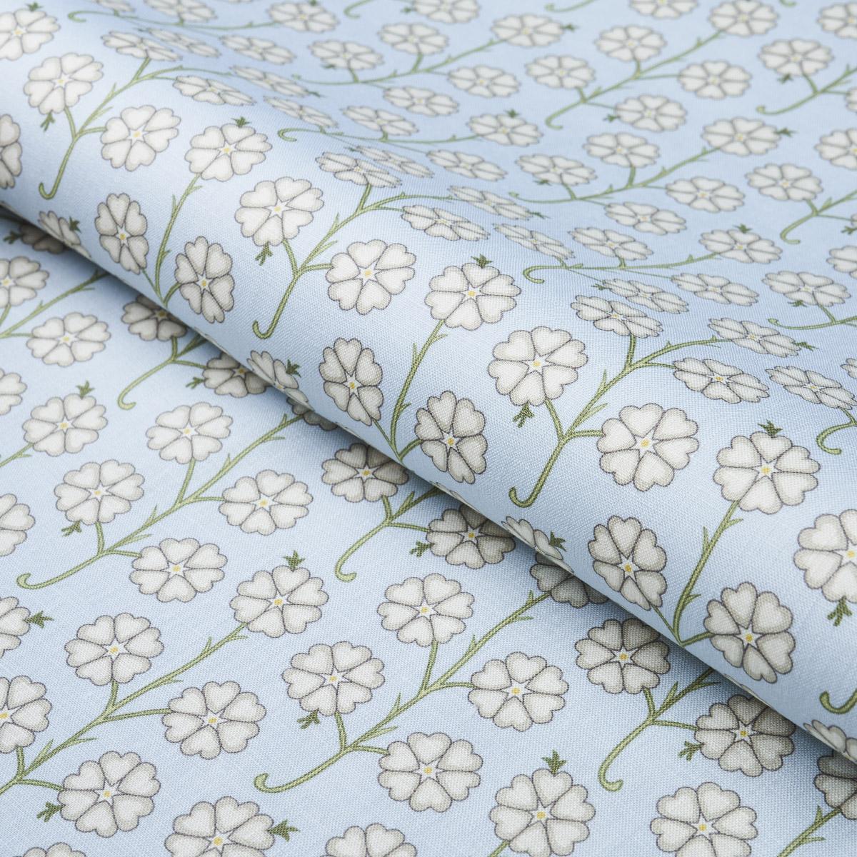 Schumacher Gardenia Egg Blue Fabric