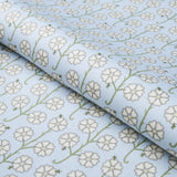 Schumacher Gardenia Egg Blue Fabric