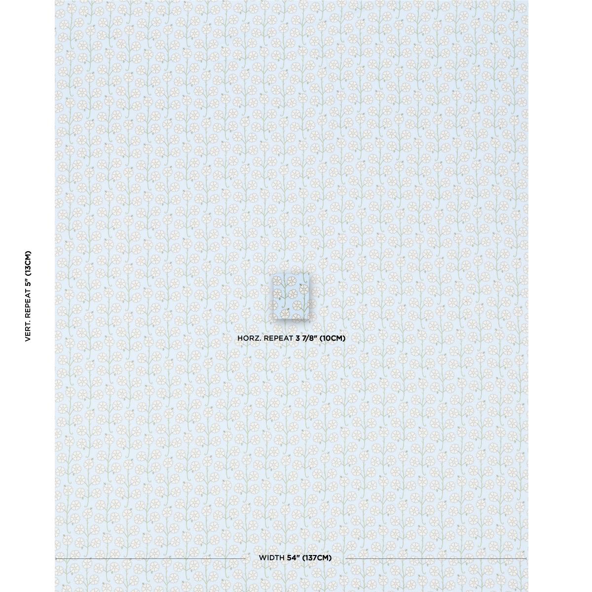 Schumacher Gardenia Egg Blue Fabric