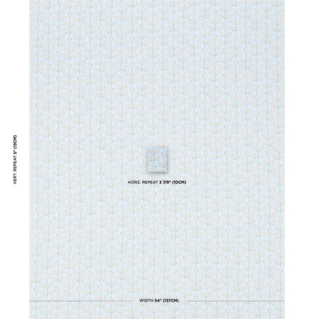 Schumacher Gardenia Egg Blue Fabric