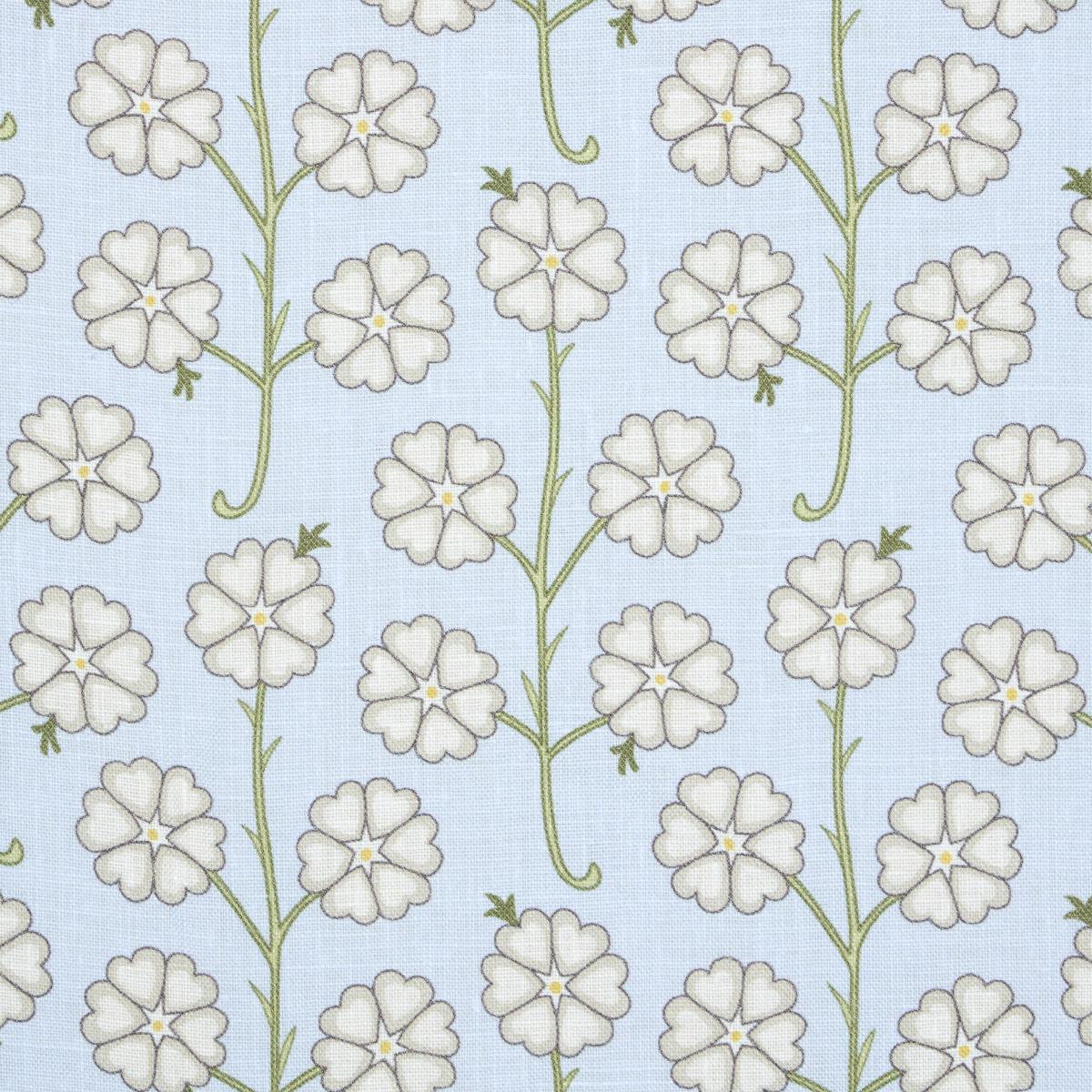 Schumacher Gardenia Egg Blue Fabric