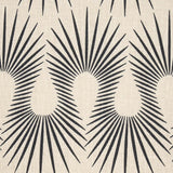 Schumacher Hedgehog Putty  Black Fabric