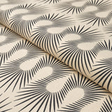 Schumacher Hedgehog Putty  Black Fabric