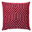 Schumacher Fuchsia 22" x 22" Vanderbilt Velvet Pillow