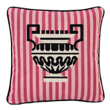 Schumacher Pink 16" x 16" Clermont Pingl Pillow