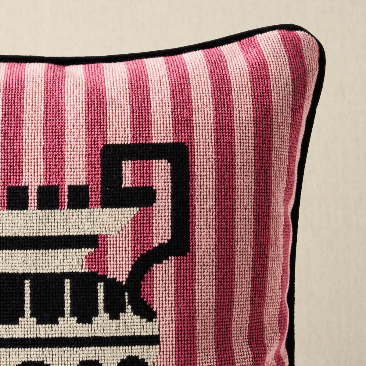 Schumacher Pink 16" x 16" Clermont Pingl Pillow