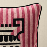Schumacher Pink 16" x 16" Clermont Pingl Pillow
