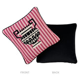 Schumacher Pink 16" x 16" Clermont Pingl Pillow