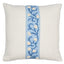 Schumacher Ivory & Blue 16" x 16" Ashoka Pillow