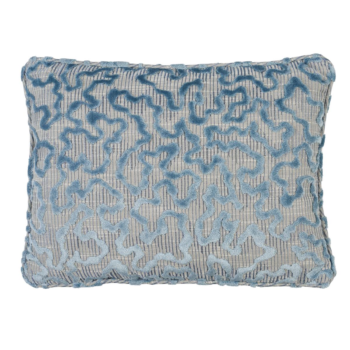 Schumacher Moonstone 16" x 12" Janis Velvet Pillow