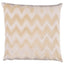Schumacher Champagne 20" x 20" Chevron Velvet Pillow