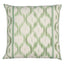 Schumacher Santa Monica Ikat Leaf Green 22" x 22" Pillow