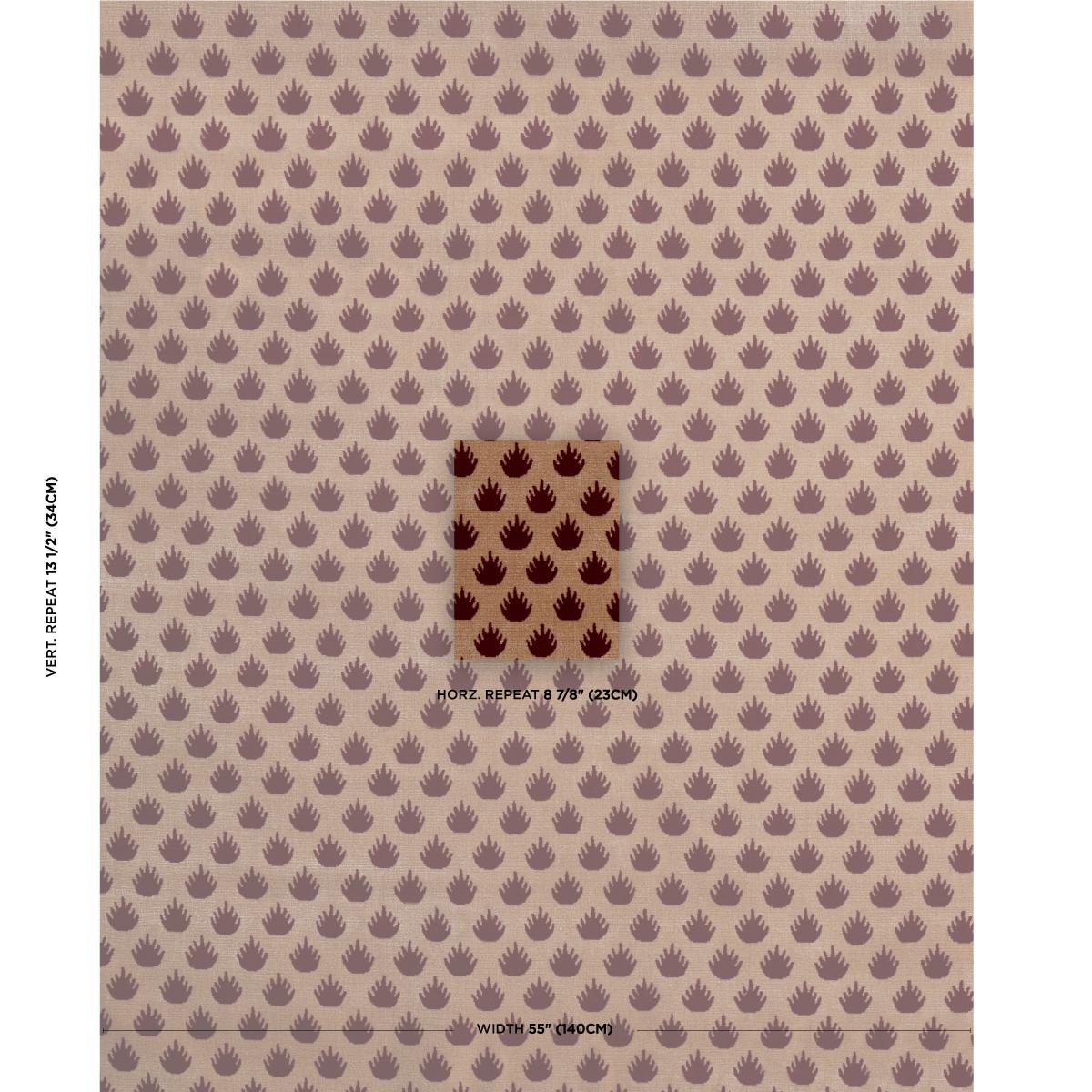 Schumacher Coronation Velvet Garnet Fabric