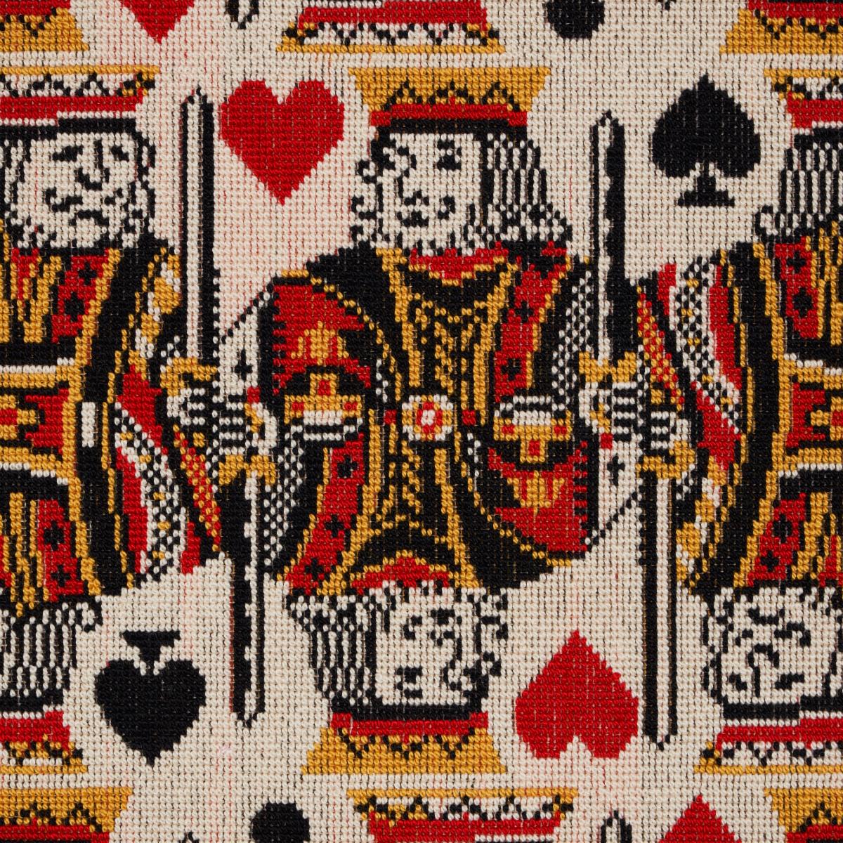 Schumacher King Pingl Document Fabric