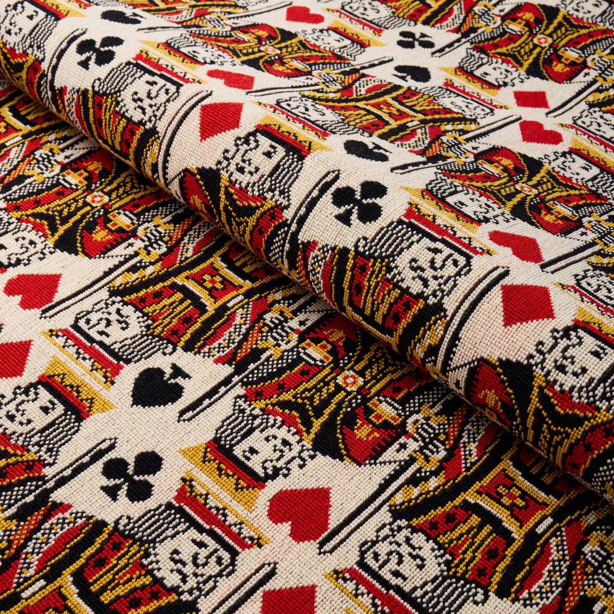 Schumacher King Pingl Document Fabric