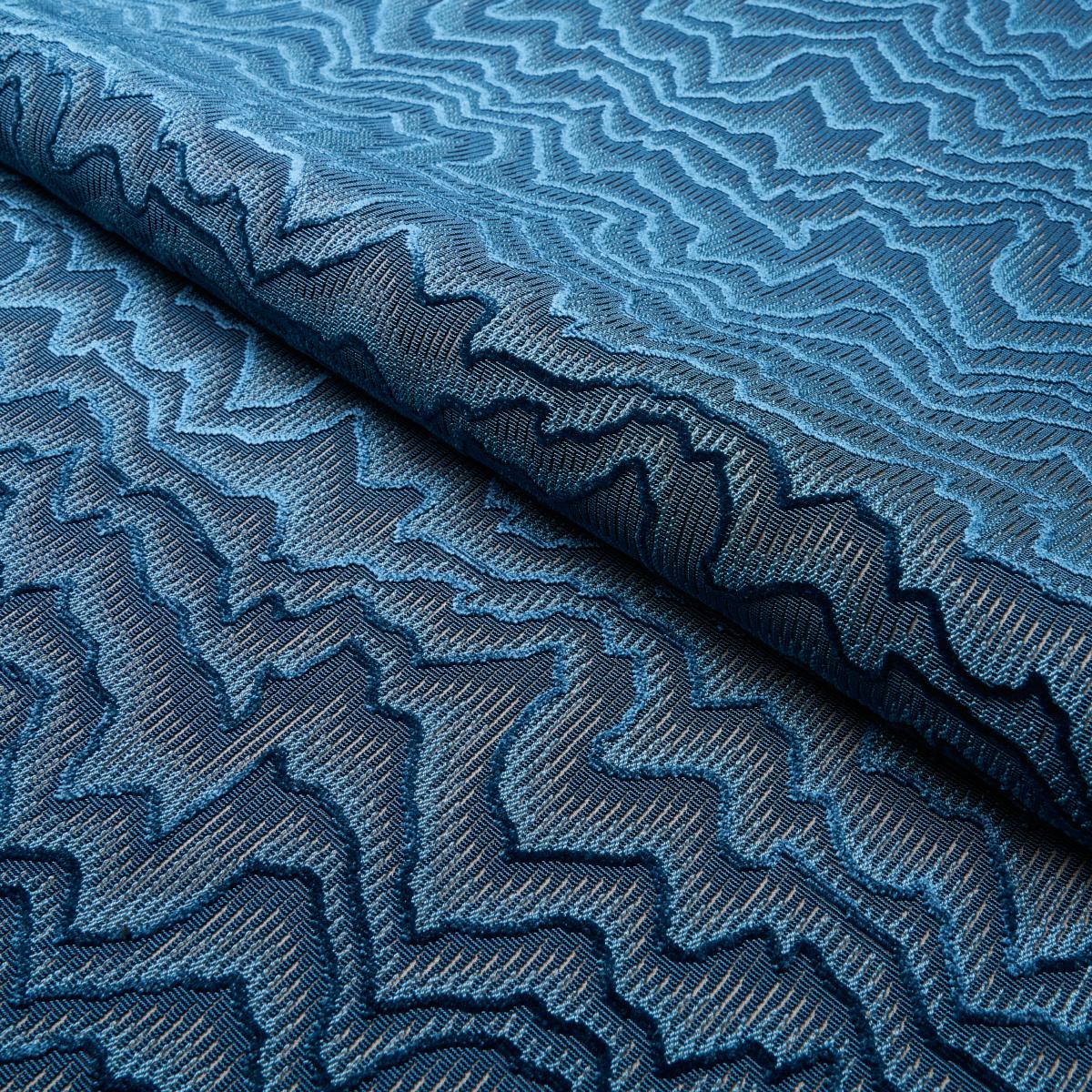 Schumacher Zambezi Velvet Slate Blue Fabric