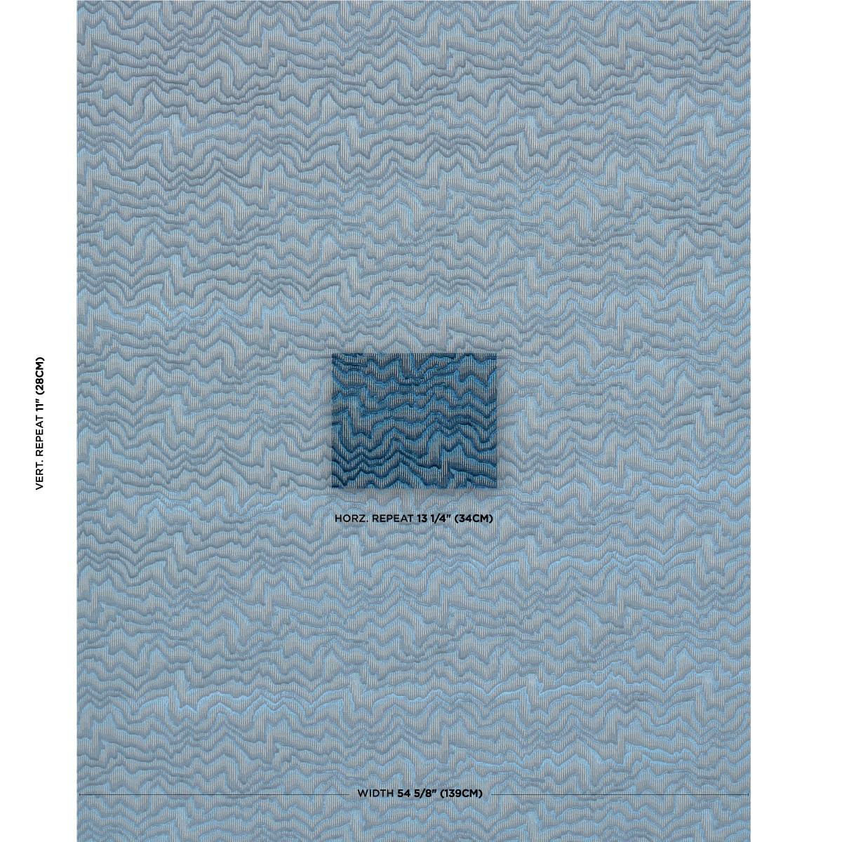 Schumacher Zambezi Velvet Slate Blue Fabric