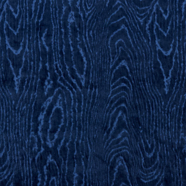 Schumacher Marisa Moire Velvet Lapis Fabric