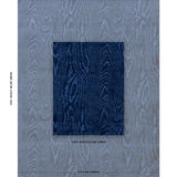 Schumacher Marisa Moire Velvet Lapis Fabric