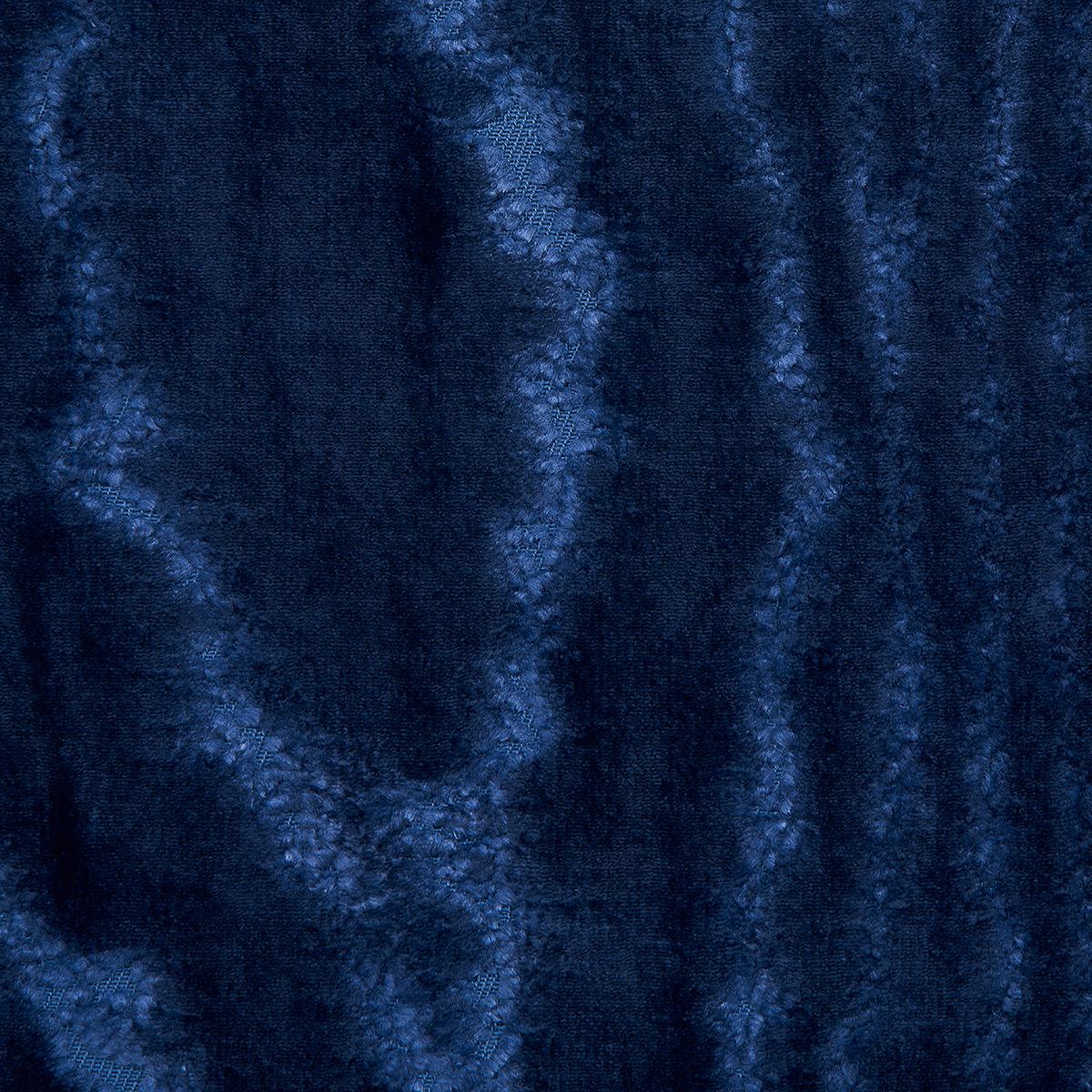 Schumacher Marisa Moire Velvet Lapis Fabric