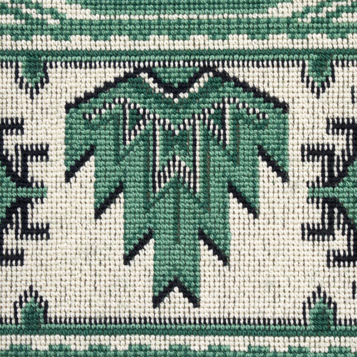 Schumacher Crowley Pingl Green Fabric