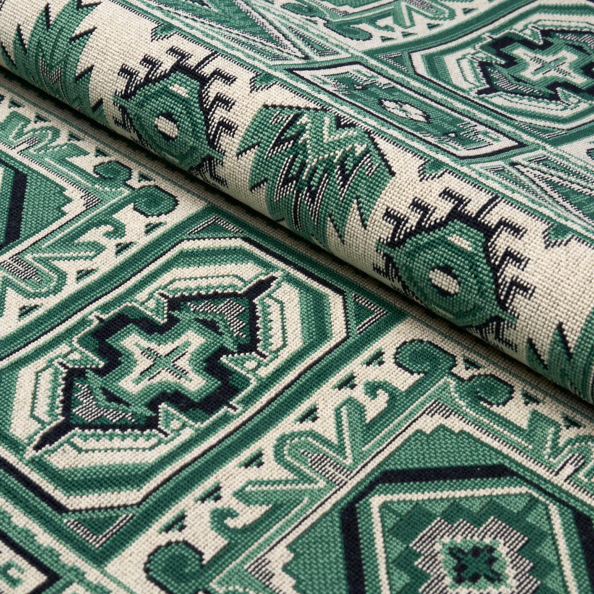 Schumacher Crowley Épinglé Green Fabric – DecoratorsBest