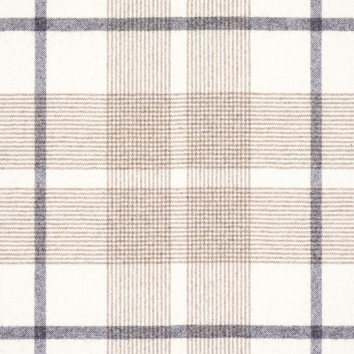 Schumacher Montana Wool Plaid Neutral Fabric
