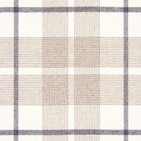 Schumacher Montana Wool Plaid Neutral Fabric
