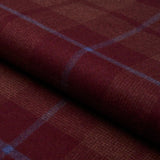 Schumacher Montana Wool Plaid Burgundy Fabric