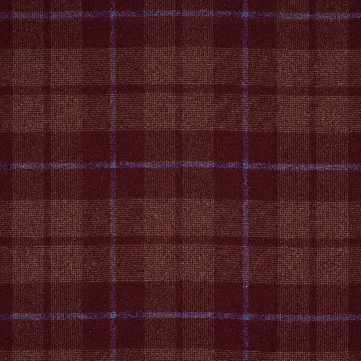 Schumacher Montana Wool Plaid Burgundy Fabric