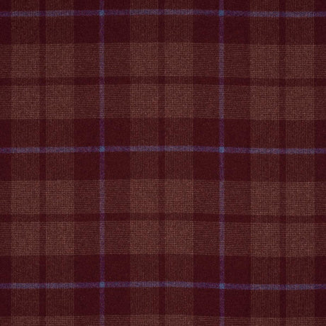 Schumacher Montana Wool Plaid Burgundy Fabric