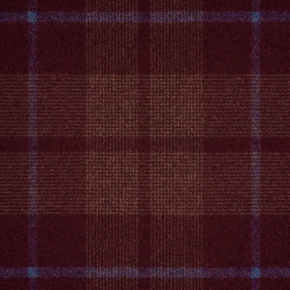 Schumacher Montana Wool Plaid Burgundy Fabric