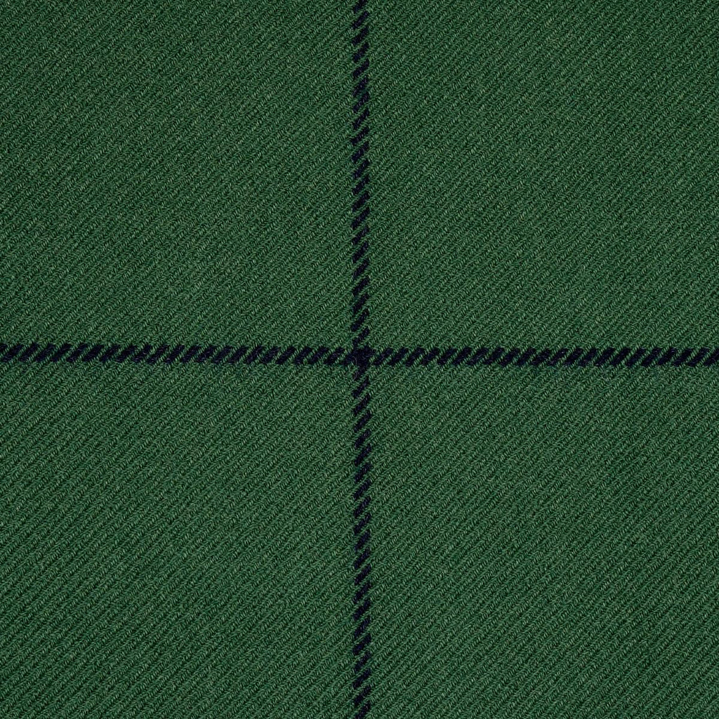 Schumacher Bancroft Wool Plaid Green Fabric