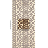Schumacher Zanzibar Trellis Mylar Gold Mylar Wallpaper