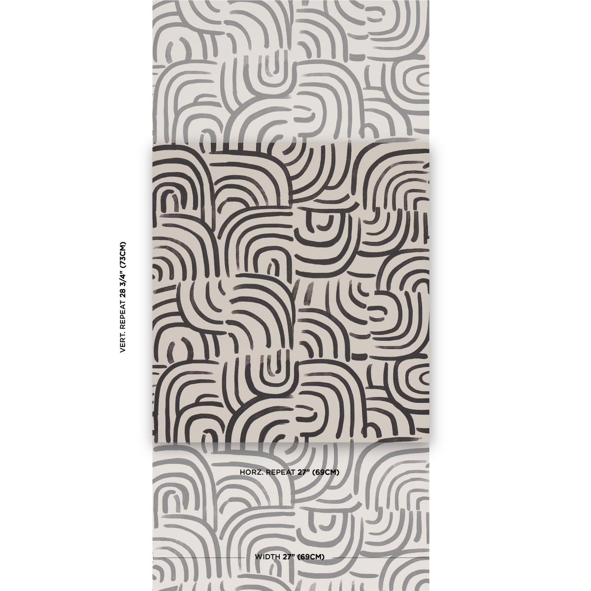 Schumacher Backdrop X Schumacher New Beat Carbon Wallpaper