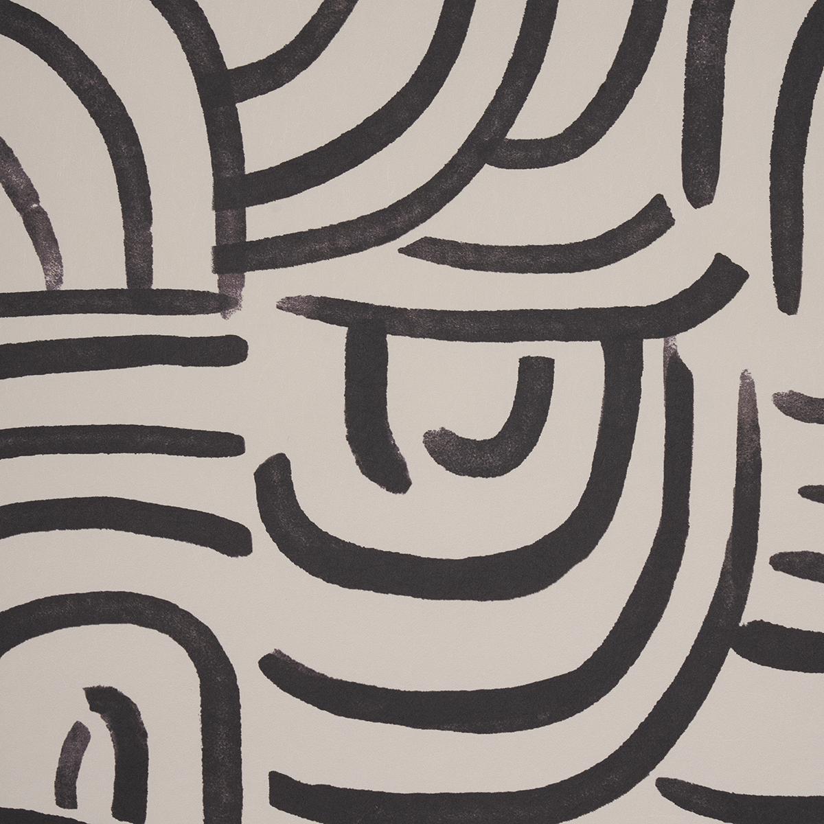 Schumacher Backdrop X Schumacher New Beat Carbon Wallpaper