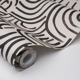 Schumacher Backdrop X Schumacher New Beat Carbon Wallpaper