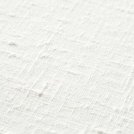 Schumacher Linen Bark White Wallpaper