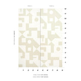 Schumacher Binary Panel Set Natural Wallpaper