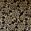 Schumacher Angelica Floral Gold & Noir Fabric