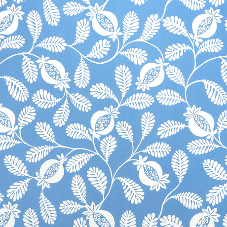 Schumacher Lanzadera Vine Indoor/Outdoor Ocean Fabric