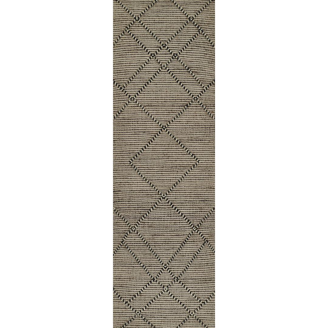 Tempaper Diamond Zephyr Natural Driftwood 2'3" x 8' Jute and Wool Runner Rug