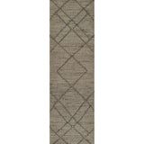 Tempaper Diamond Zephyr Natural Driftwood 2'3" x 8' Jute and Wool Runner Rug