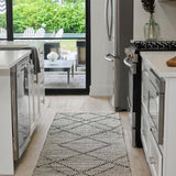 DecoratorsBest Diamond Zephyr Natural Driftwood 2'3" x 8' Jute and Wool Runner Rug