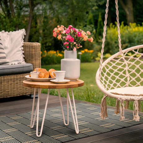 DecoratorsBest Dash Duo Espresso Blend 2'3" x 8' Reversible Runner Rug