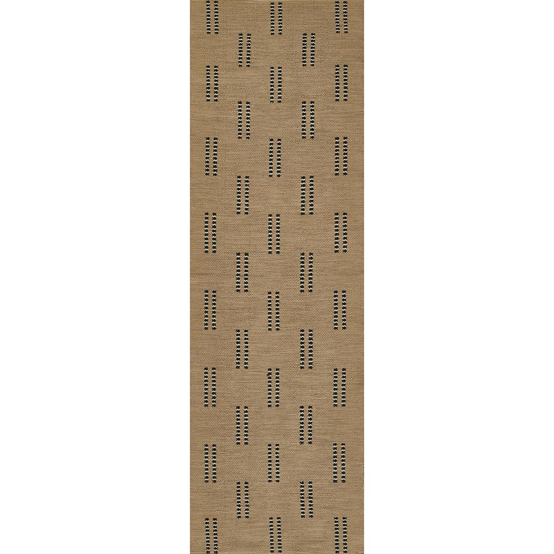 Tempaper Dash Duo Espresso Blend 2'3" x 8' Reversible Runner Rug