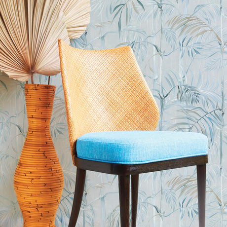 DecoratorsBest Whispering Bamboo Misty Blue Non-Pasted Wallpaper